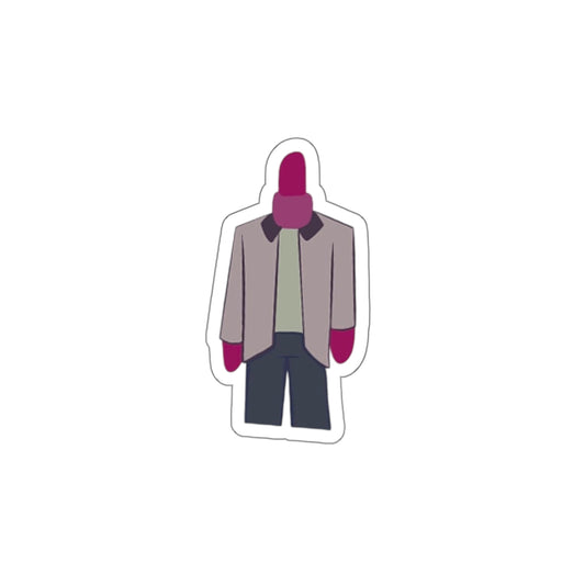 Die-Cut Sticker - Fancy Worm in Dress Clothes