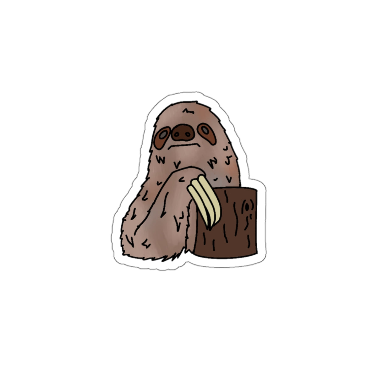 Sloth Die-Cut Sticker