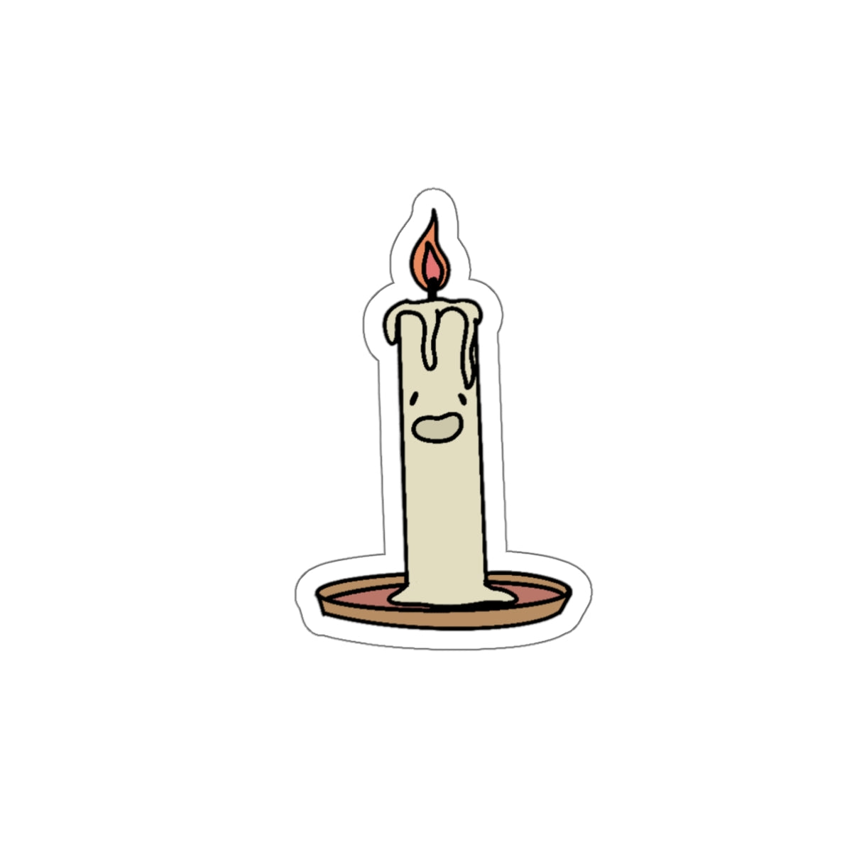 Whimsical Candle Die-Cut Stickers | Cute Home Decor & Gift Idea