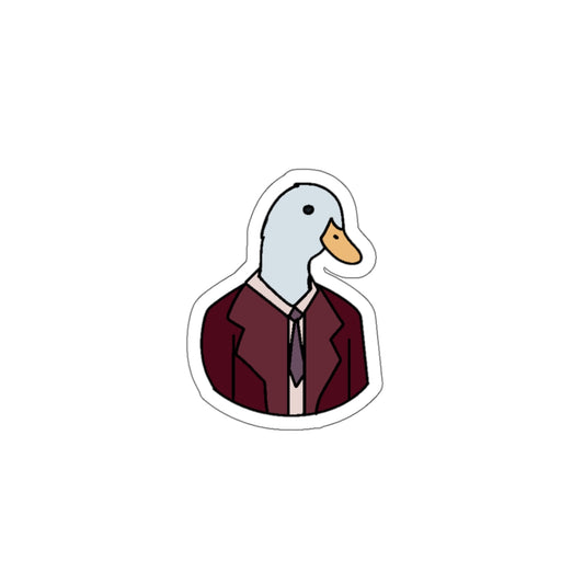 Duck Businessman Die-Cut Stickers - Fun Decor for Laptops, Notebooks & More!