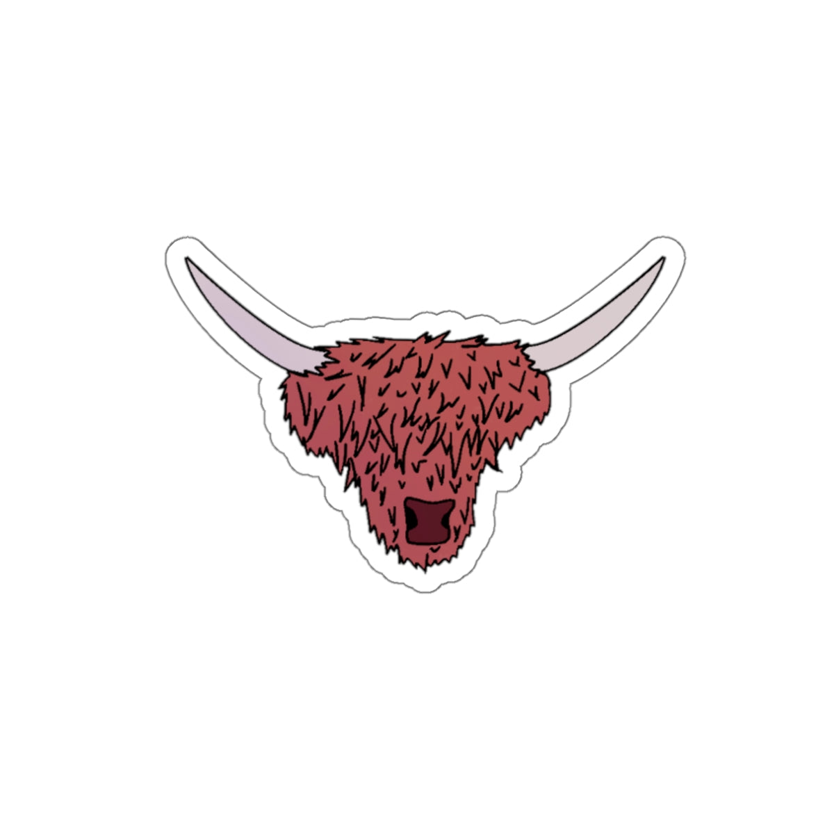 Highland Cow Die-Cut Sticker