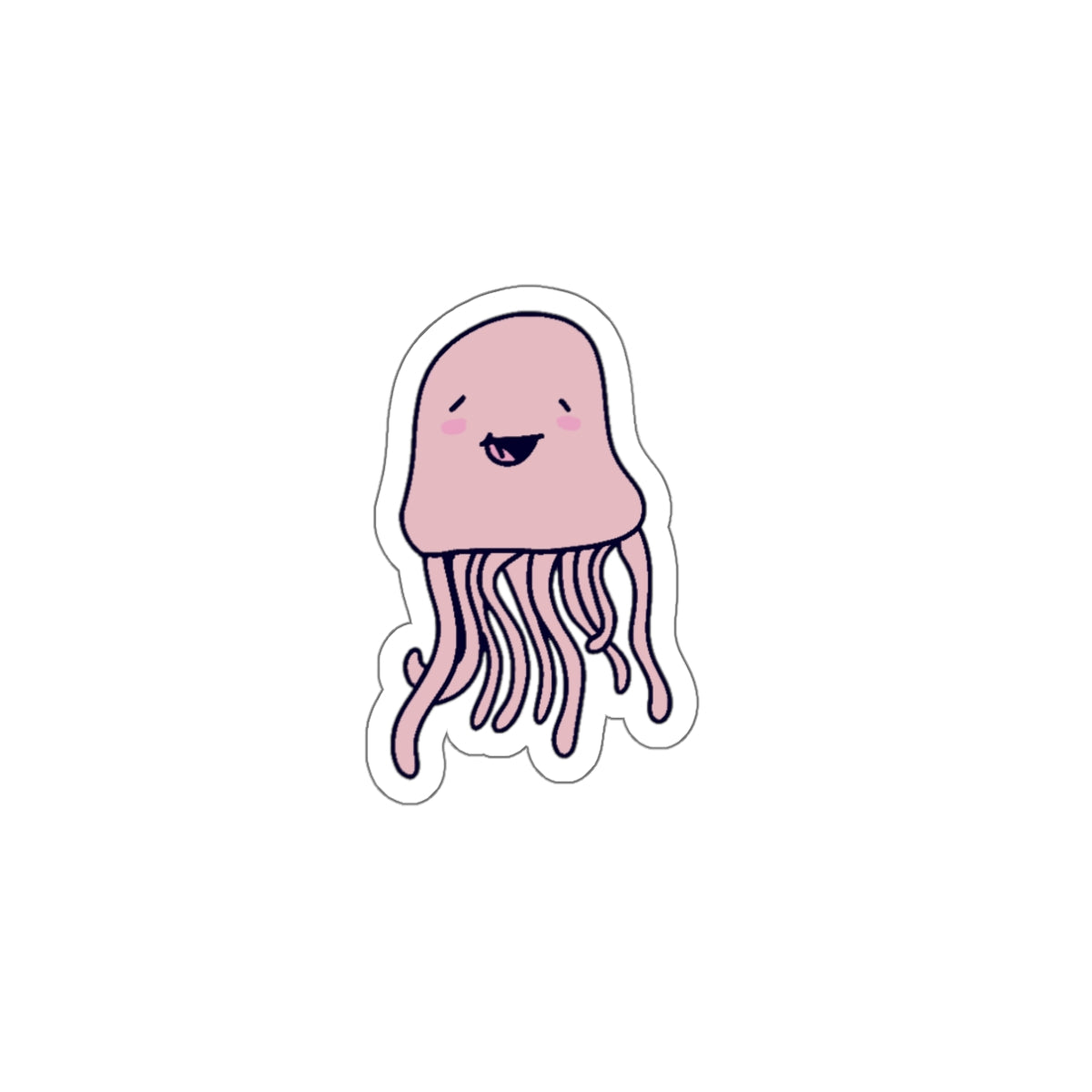 Cute Jellyfish Die-Cut Sticker