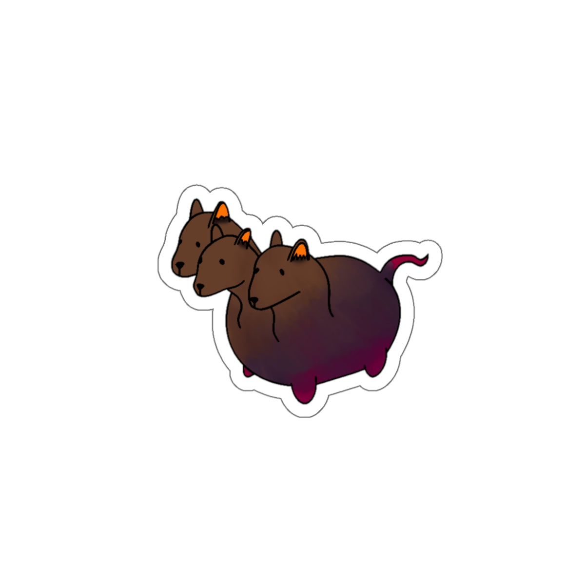 Die-Cut Stickers - Puppy Cerberus